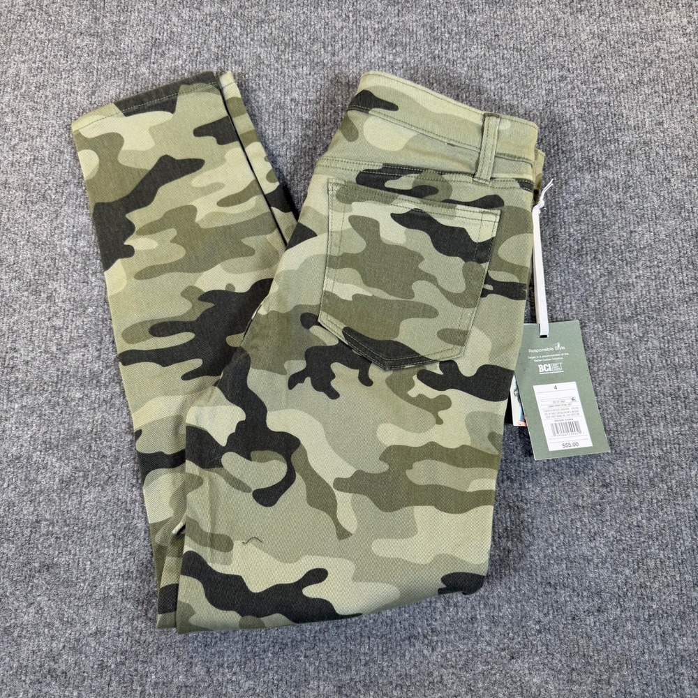Nili Lotan x Target Camo Straight Leg Pants Green Camouflage Size 4β NWT 3188